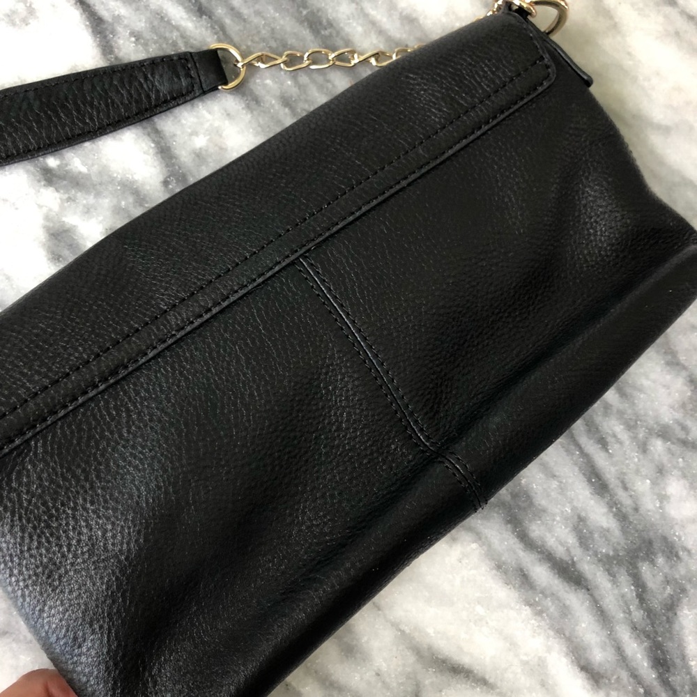 DKNY Black Leather Shoulder Bag - Picture 7 of 8